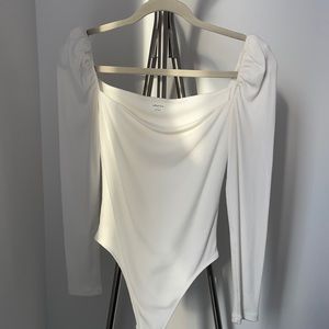 White Aritzia, Wilfred Free long sleeve bodysuit